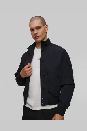 C.P. Company C.p. Company Chrome-r Full Button Jacket Herrenjacke In Marineblau