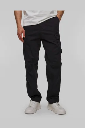 C.P. Company C.p. Company Stretch Sateen Loose Cargo Pants Herrenhose In Marineblau