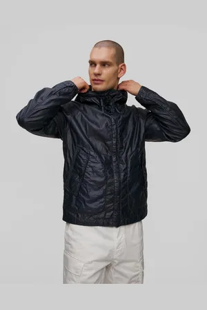 C.P. Company C.p. Company Lino Wax Goggle Jacket Windjacke Für Herren In Marineblau