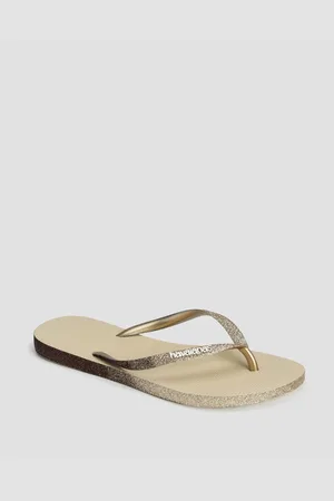 Havaianas Slim Sparkle Me Goldene Flip-flops