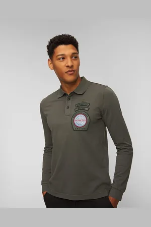 Aeronautica Militare Langärmeliges Herren-poloshirt
