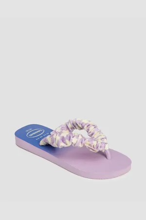 Havaianas Kids Fluffy Flip-flops Für Kinder In Violett Und Marineblau