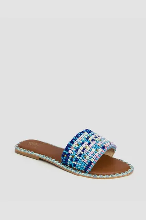 DE SIENA Resort Italia Beads Damen-pantoletten Mit Perlen