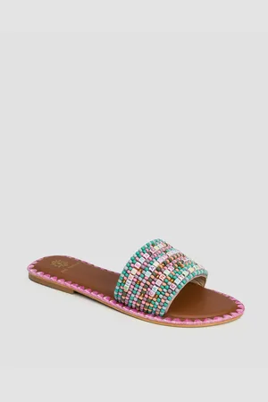 DE SIENA Resort Beads Damen-pantoletten Mit Perlen
