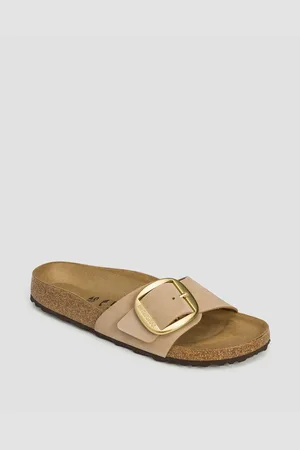 Birkenstock Madrid Big Buckle Lenb Narrow Pantoletten Für Damen In