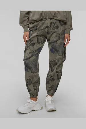 Deha Damen-cargohose Mit Blumenmuster