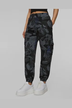 Deha Damen-cargohose Mit Blumenmuster