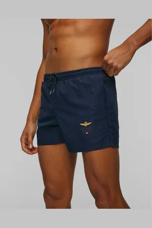Aeronautica Militare Badeshorts Für Herren In Marineblau
