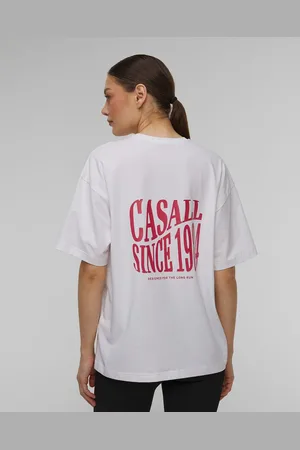 Casall Oversized Cotton Blend Tee Damentop In