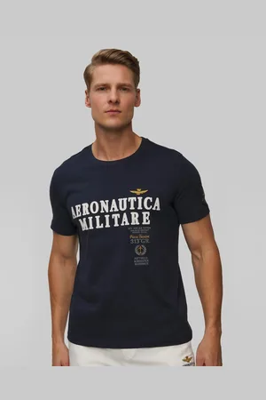 Aeronautica Militare Herren-t-shirt In Marineblau