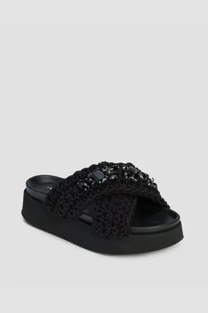 INUIKII Woven Stones Platform Plateau-pantoletten Für Damen In