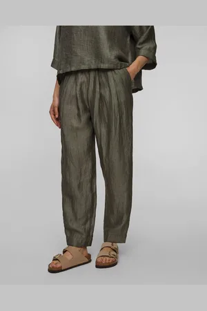 Deha Leinenhose Für Damen In Khaki