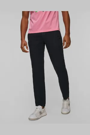 Alberto Lou-j - Pure Linen Herren-leinenhose In Marineblau