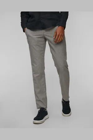 Alberto Lou-j - Luxury Linen Herren-leinenhose In Hellgrau