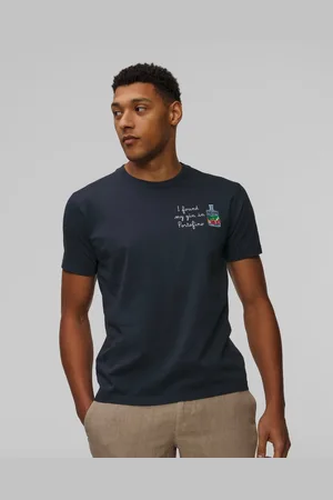 MC2 SAINT BARTH Bedrucktes Herren-t-shirt In Marineblau