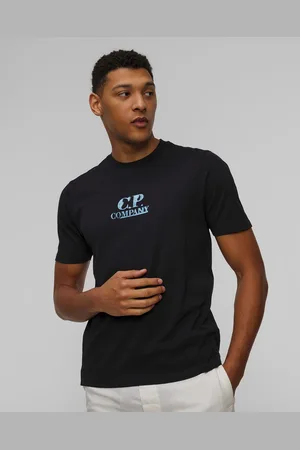 C.P. Company C.p. Company 30/1 Jersey Graphic Logo Herren-t-shirt In Marineblau