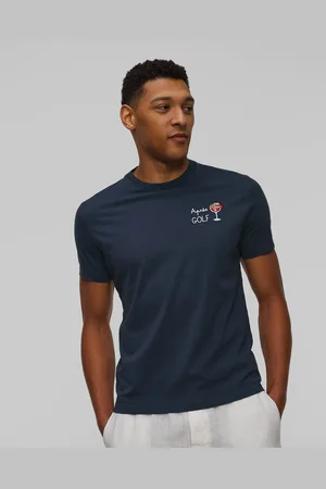 MC2 SAINT BARTH Portofino Herren-t-shirt In Marineblau