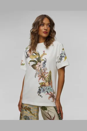 ALÉMAIS Oleander Damen-t-shirt Aus Bio-baumwolle