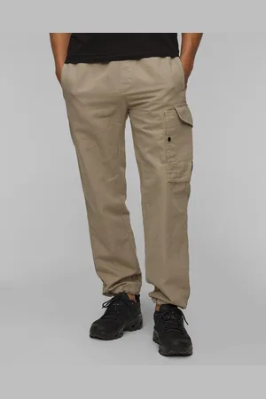 C.P. Company C.p. Company Cotton/linen Loose Pants Herrenhose In Khaki