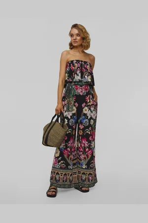 Camilla Strapless Midnight In Monserrate Damen-overall Aus Seide