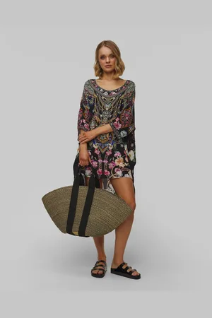 Muun Maxi Sophie Hstripe Handgeflochtener Korb Für Damen