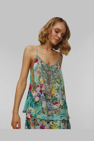Camilla T Back Shoestring Seidentop Für Damen
