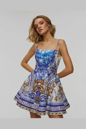 Camilla Corset With Short Flared Skirt Leinenkleid Für Damen