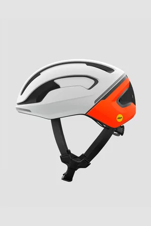 POC Omne Beacon Mips Fahrradhelm In Weiß Und Orange