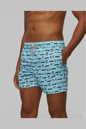 MC2 SAINT BARTH Lighting Micro Fantasy Badeshorts Für Herren In Blau
