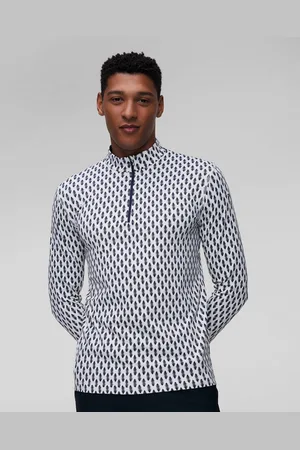 Chervo Torroncino Herren-rollkragenpullover Mit Halbem Reißverschluss
