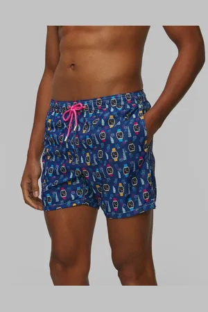 MC2 SAINT BARTH Lighting Micro Fantasy Badeshorts Für Herren In Marineblau