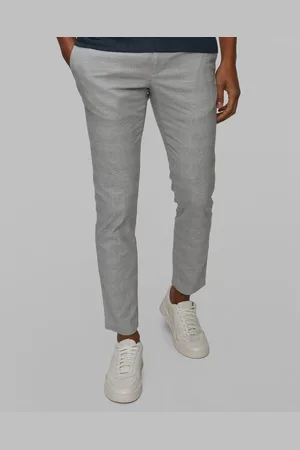 Alberto Rob - Glencheck Herrenhose Mit Leinen
