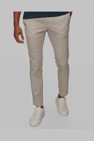 Alberto Rob - Glencheck Herrenhose Mit Leinen