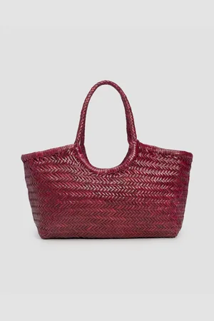 Dragon Diffusion Nantucket Basket Big Lederkorb In Dunkelrot