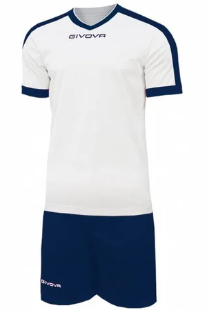 Givova Kit Revolution Fußball Trikot mit Shorts weiß