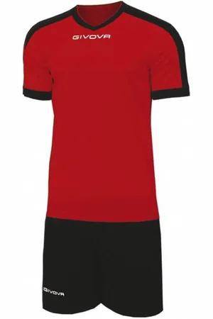 Givova Kit Revolution Fußball Trikot mit Shorts rot