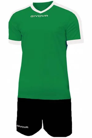 Givova Kit Revolution Fußball Trikot mit Shorts grün