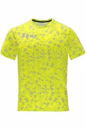 Zeus Pixel Herren Fitness Trikot neon