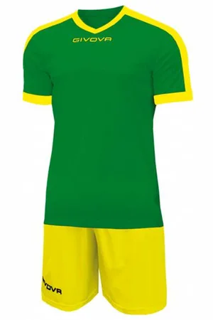 Givova Kit Revolution Fußball Trikot mit Shorts grün
