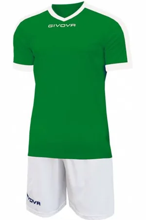 Givova Kit Revolution Fußball Trikot mit Shorts grün