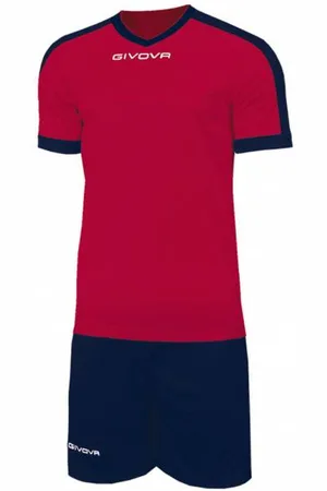 Givova Kit Revolution Fußball Trikot mit Shorts rot