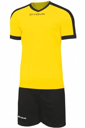Givova Kit Revolution Fußball Trikot mit Shorts gelb