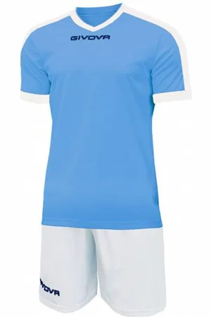 Givova Kit Revolution Fußball Trikot mit Shorts hell blau