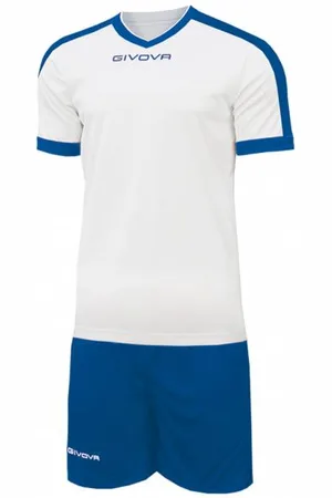 Givova Kit Revolution Fußball Trikot mit Shorts weiß