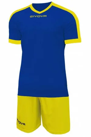 Givova Kit Revolution Fußball Trikot mit Shorts blau