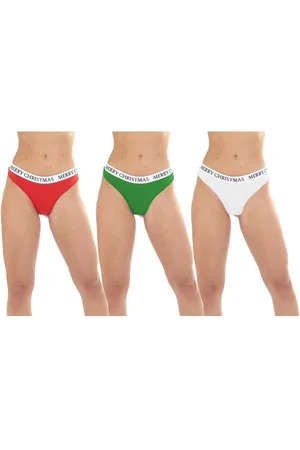 Brave Soul Christmas Damen String Tanga 3er-Pack