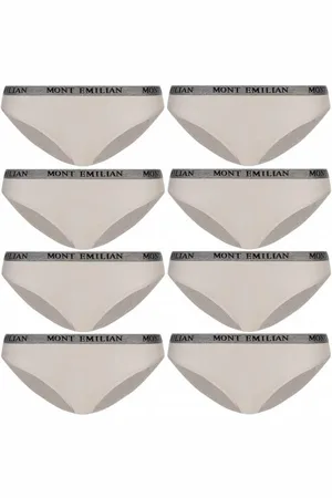 MONT EMILIAN "Grenoble" Damen Slip 8er-Pack