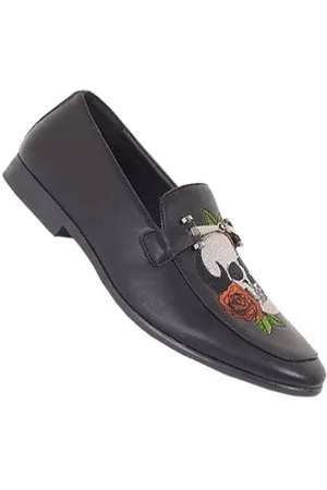 Brave Soul Rose Skull Vince Herren Halbschuhe