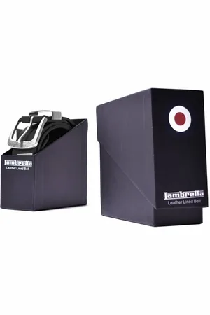 Lambretta Leder gefütterter Gürtel
