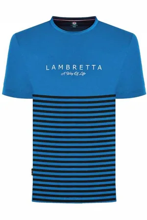 Lambretta Striped Herren T-Shirt SS0017-DK